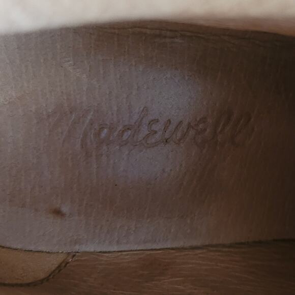 Madewell The Alyce Zip-Front Lugsole Boot in Dried Maple Caramel Brown -Size 7.5 - Picture 13 of 15
